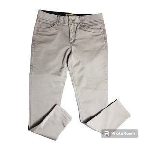 Democracy Ab Technology Gray Jeans Womens 6 Tummy Control Band Stretch Skinny